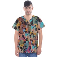 Men s V-Neck Scrub Top 