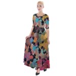 Mosaic pieces                                                      Half Sleeves Maxi Dress