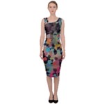 Mosaic pieces                                                      Sleeveless Pencil Dress