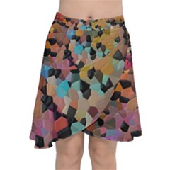 Chiffon Wrap Front Skirt 