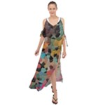 Mosaic pieces                                                      Maxi Chiffon Cover Up Dress