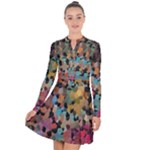 Mosaic pieces                                                       Long Sleeve Panel Dress