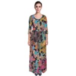 Mosaic pieces                                                      Quarter Sleeve Maxi Dress