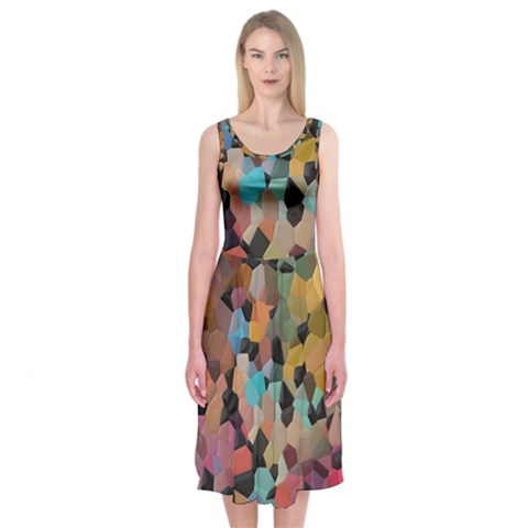 Mosaic pieces                                                   Midi Sleeveless Dress from ArtsNow.com