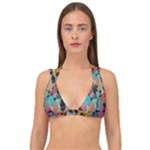 Mosaic pieces                                                 Double Strap Halter Bikini Top