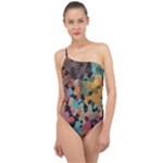 Mosaic pieces                                                   Classic One Shoulder Swimsuit