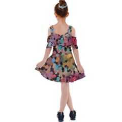 Kids  Shoulder Cutout Chiffon Dress 