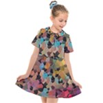 Mosaic pieces                                                 Kids  Short Sleeve Shirt Dress