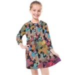 Mosaic pieces                                                  Kids  Quarter Sleeve Shirt Dress