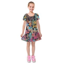 Mosaic pieces                                                        Kids  Short Sleeve Velvet Dress from ArtsNow.com