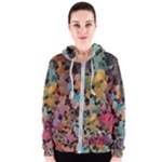 Mosaic pieces                                                    Women s Zipper Hoodie