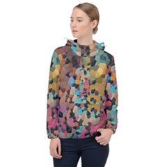 Women s Front Pocket Pullover Windbreaker 