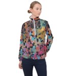 Mosaic pieces                                                    Women Half Zip Windbreaker