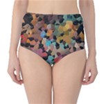 Mosaic pieces                                                    High-Waist Bikini Bottoms