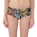 Mosaic pieces                                                    Mid-Waist Bikini Bottoms