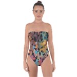 Mosaic pieces                                                   Tie Back One Piece Swimsuit