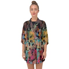 Half Sleeve Chiffon Kimono 