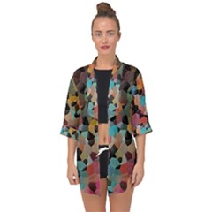 Open Front Chiffon Kimono 