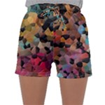 Mosaic pieces                                                   Women s Satin Sleepwear Sleeve Shorts