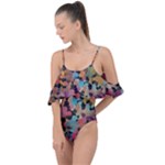 Mosaic pieces                                                    Drape Piece Swimsuit