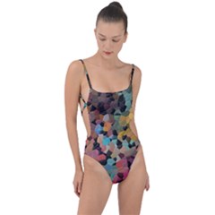 Tie Strap One Piece Swimsuit 