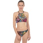 Mosaic pieces                                                    Racer Front Bikini Set