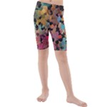 Mosaic pieces                                                  Kids  Mid Length Swim Shorts