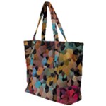 Mosaic pieces                                                Zip Up Canvas Bag