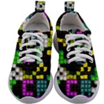 Drawn squares                                                  Kids Athletic Shoes