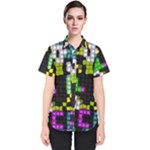 Drawn squares                                                     Women s Short Sleeve Shirt