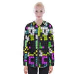 Drawn squares                                                     Women Long Sleeve Shirt