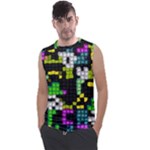 Drawn squares                                                   Men s Regular Tank Top