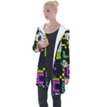 Drawn squares                                                    Longline Hooded Cardigan