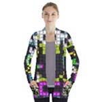 Drawn squares                                                    Women s Open Front Pockets Cardigan