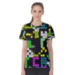 Drawn squares                                                     Women s Cotton Tee