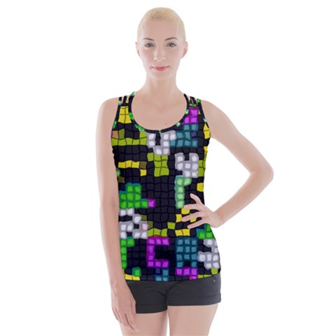 Drawn squares                                                    Criss cross Back Tank Top from ArtsNow.com