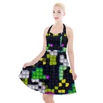 Drawn squares                                                        Halter Party Swing Dress