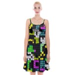 Drawn squares                                                      Spaghetti Strap Velvet Dress