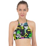 Drawn squares                                                    Racer Front Bikini Top