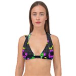 Drawn squares                                                  Double Strap Halter Bikini Top