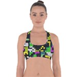 Drawn squares                                                    Cross Back Hipster Bikini Top