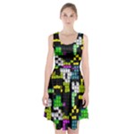 Drawn squares                                                         Racerback Midi Dress