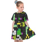 Drawn squares                                                 Kids  Sailor Dress