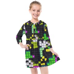 Kids  Quarter Sleeve Shirt Dress 