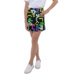 Drawn squares                                                        Kids  Tennis Skirt