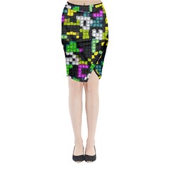 Drawn squares                                                    Midi Wrap Pencil Skirt from ArtsNow.com