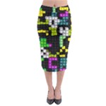 Drawn squares                                                       Midi Pencil Skirt