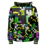 Drawn squares                                                     Women s Pullover Hoodie