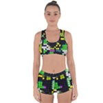 Drawn squares                                                    Racerback Boyleg Bikini Set