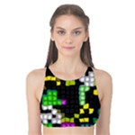 Drawn squares                                                     Tank Bikini Top